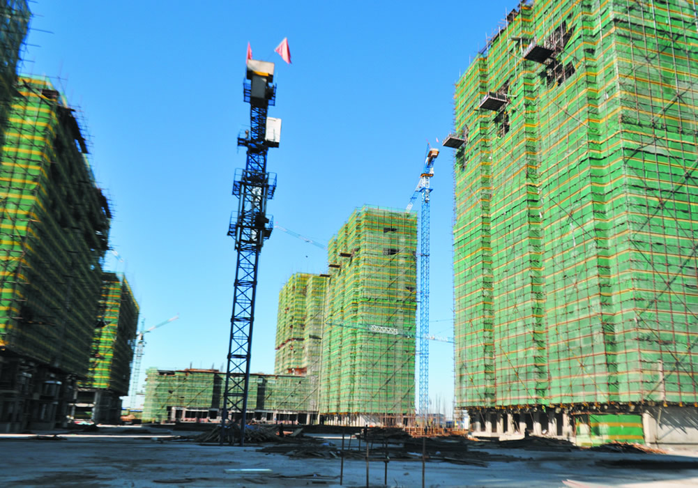 海拉爾老年公寓施工現(xiàn)場(chǎng)